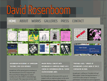 Tablet Screenshot of davidrosenboom.com